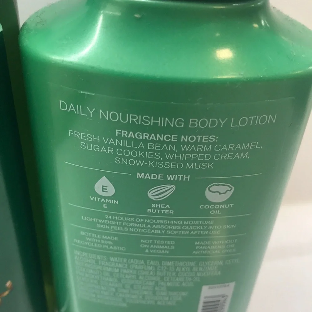 NWT! BBW Vanilla Bean Noel Body Wash & Body Lotion
